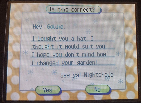 a letter to goldie